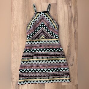 Laundry by Shelli Segal Geometric Print Bodycon Dress Size 4